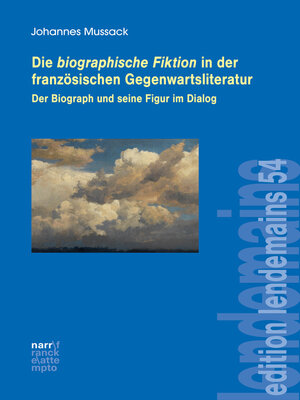 cover image of Die biographische Fiktion in der französischen Gegenwartsliteratur